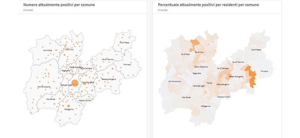 Coronavirus in Trentino, 104 positivi over 70 anni
